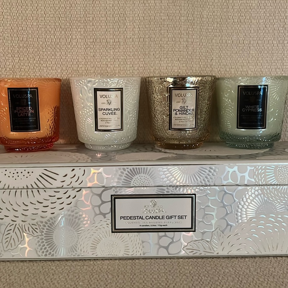 Voluspa Pedestal Candle Gift Set
